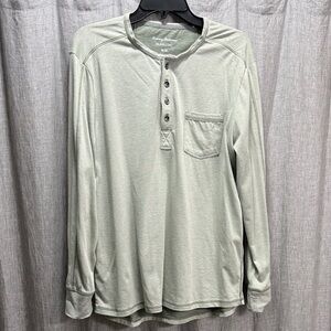 Tommy Bahama Light Green Long Sleeve Henley